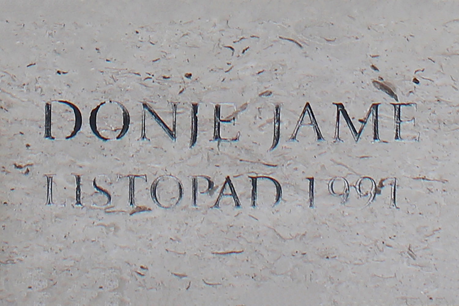 donje jame listopad 1991