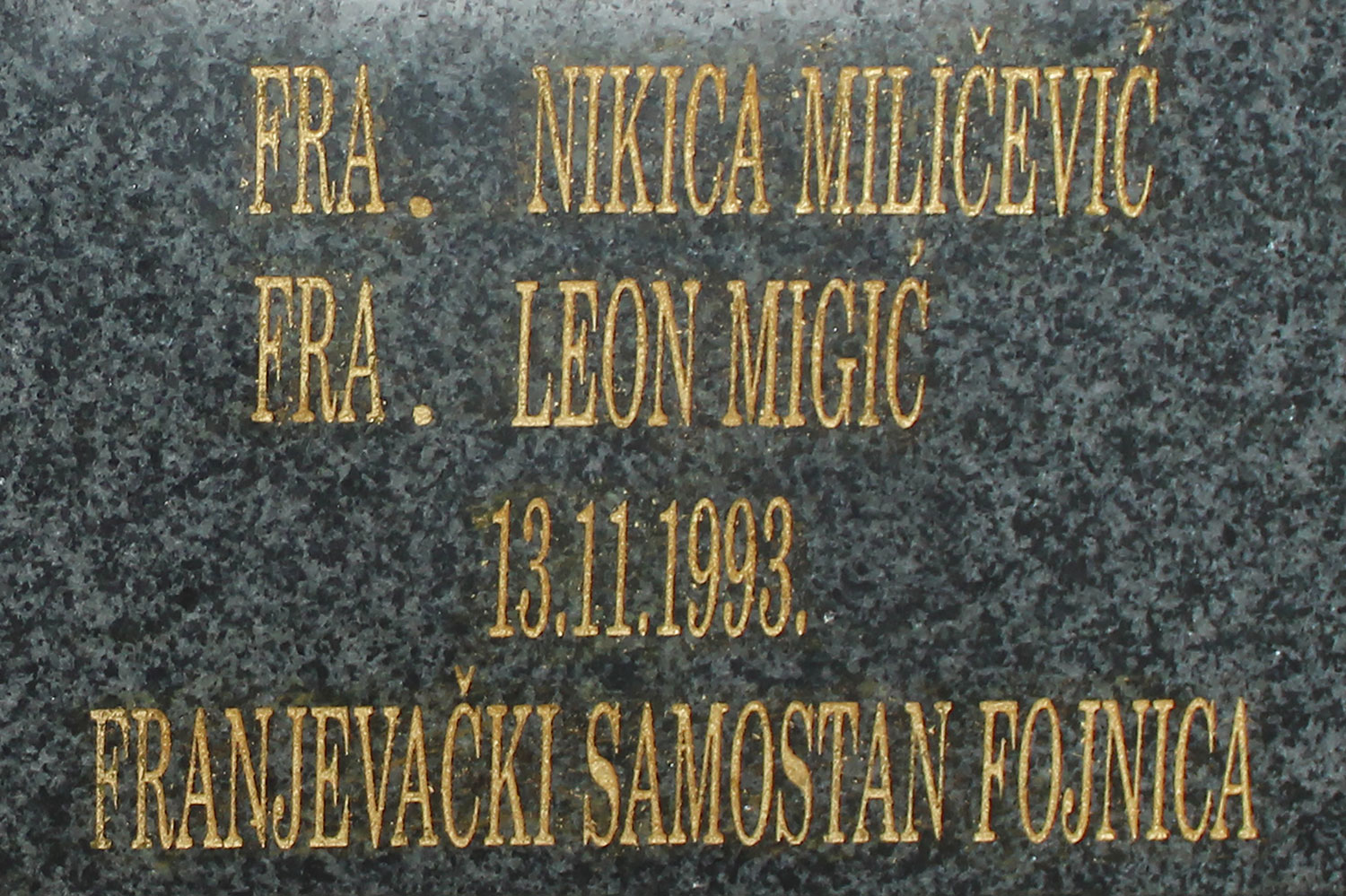 fra nikica milicevic fra leon migic 13 11 1993 franjevacki samostan fojnica