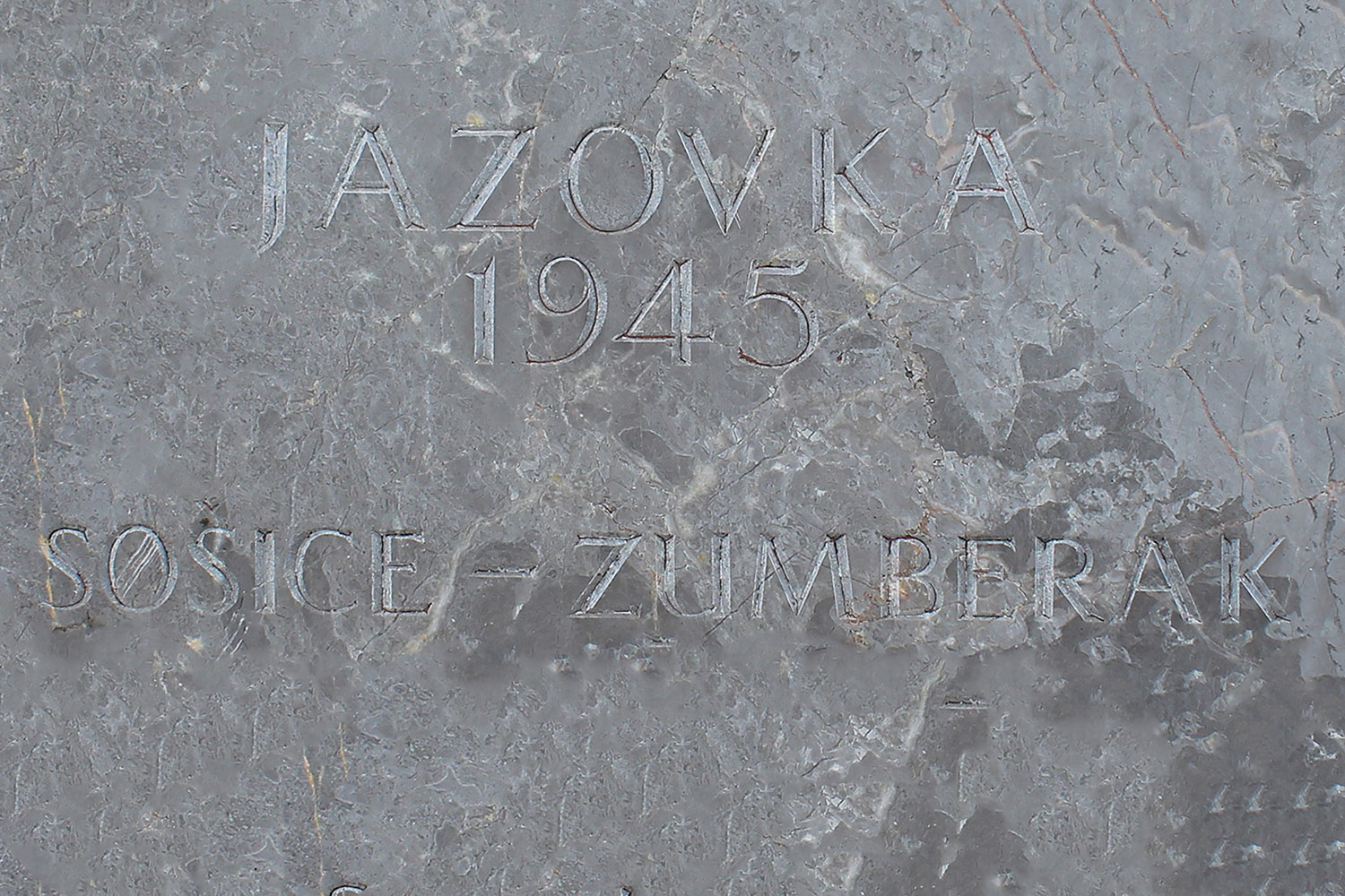 jazovka 1945 sosice zumberak