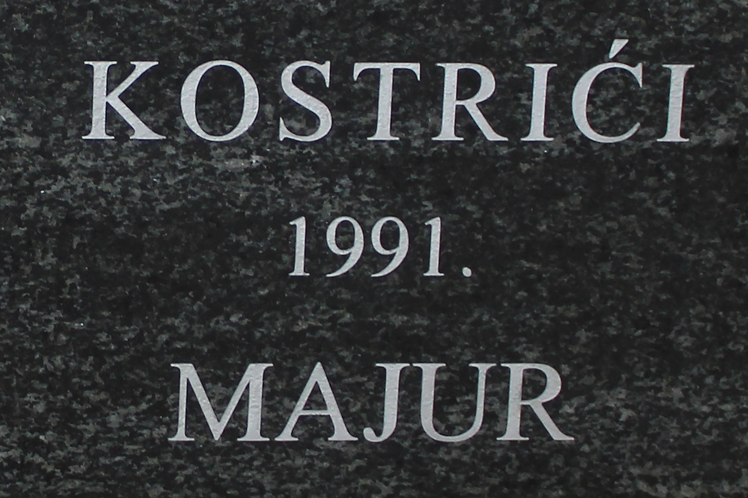 kostrici 1991 majur