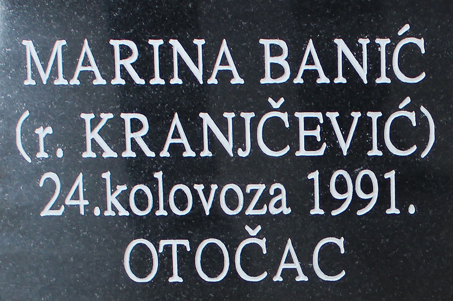 marina banic kranjcevic 24 kolovoza 1991 otocac