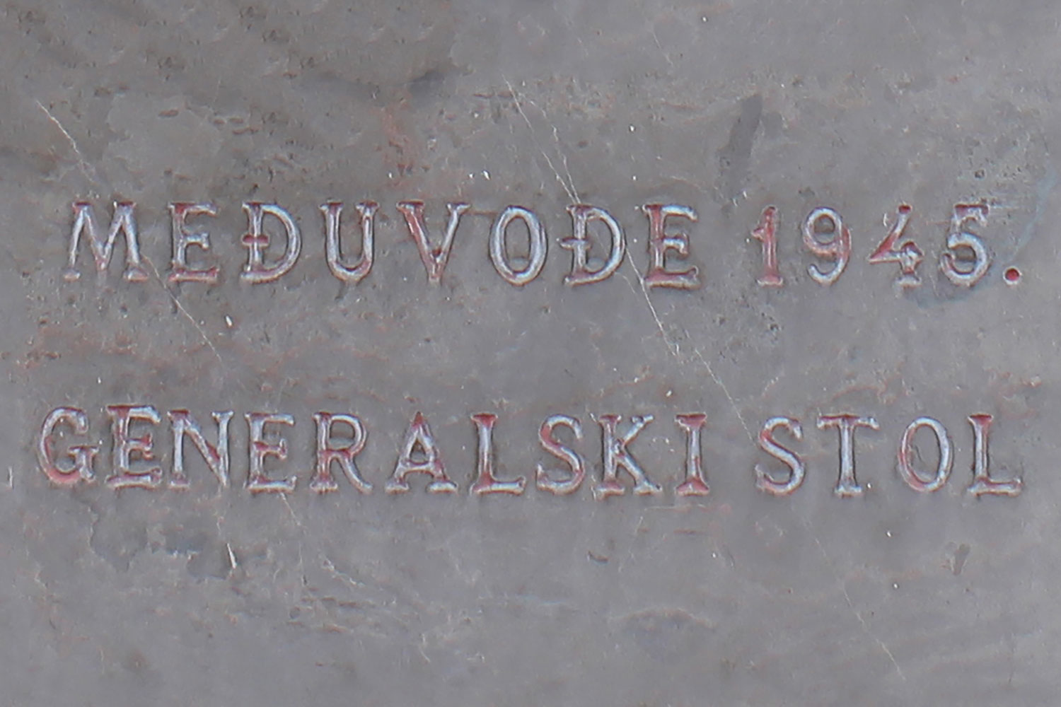 meduvode 1945 generalski stol