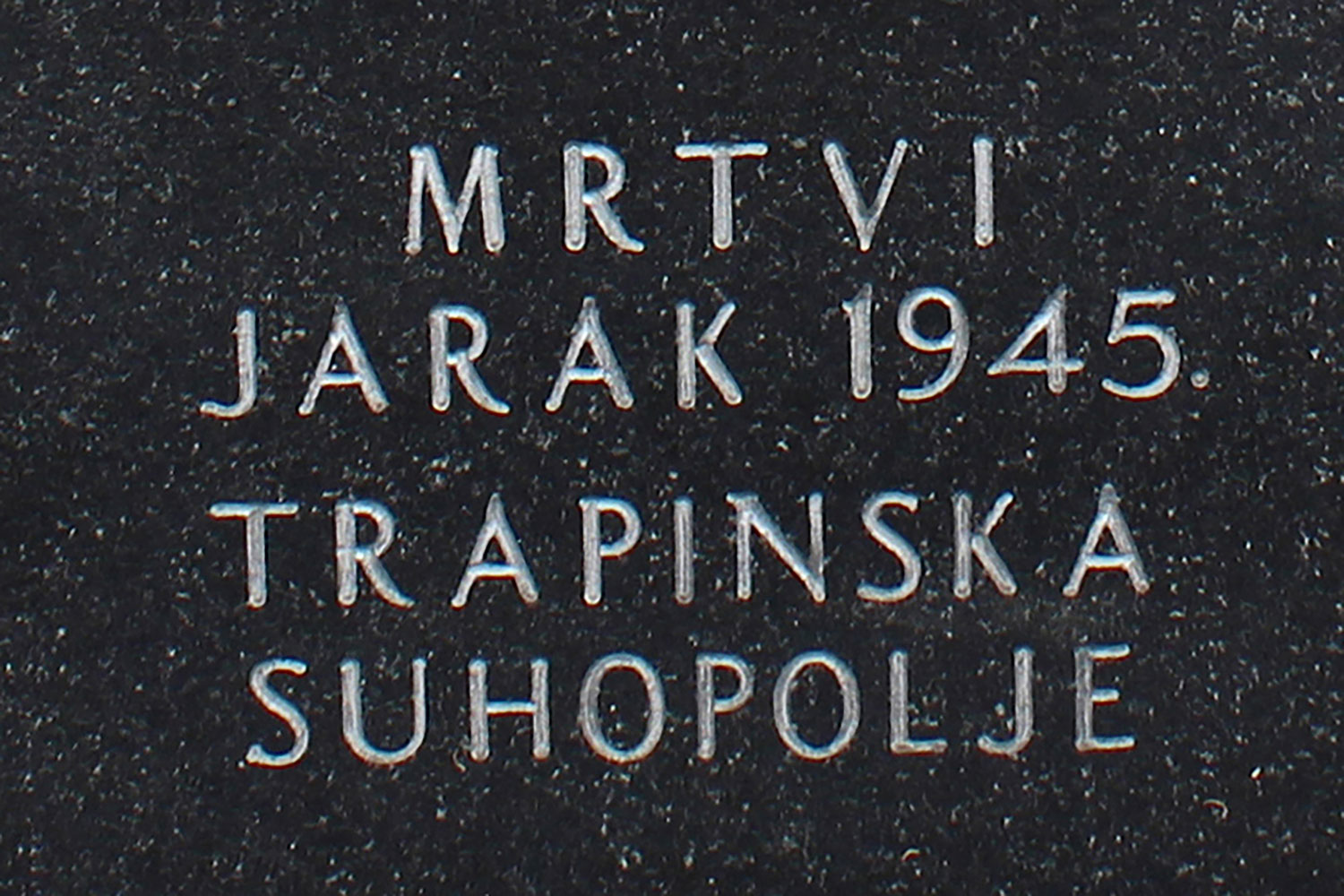 mrtvi jarak 1945 trapinska suhopolje