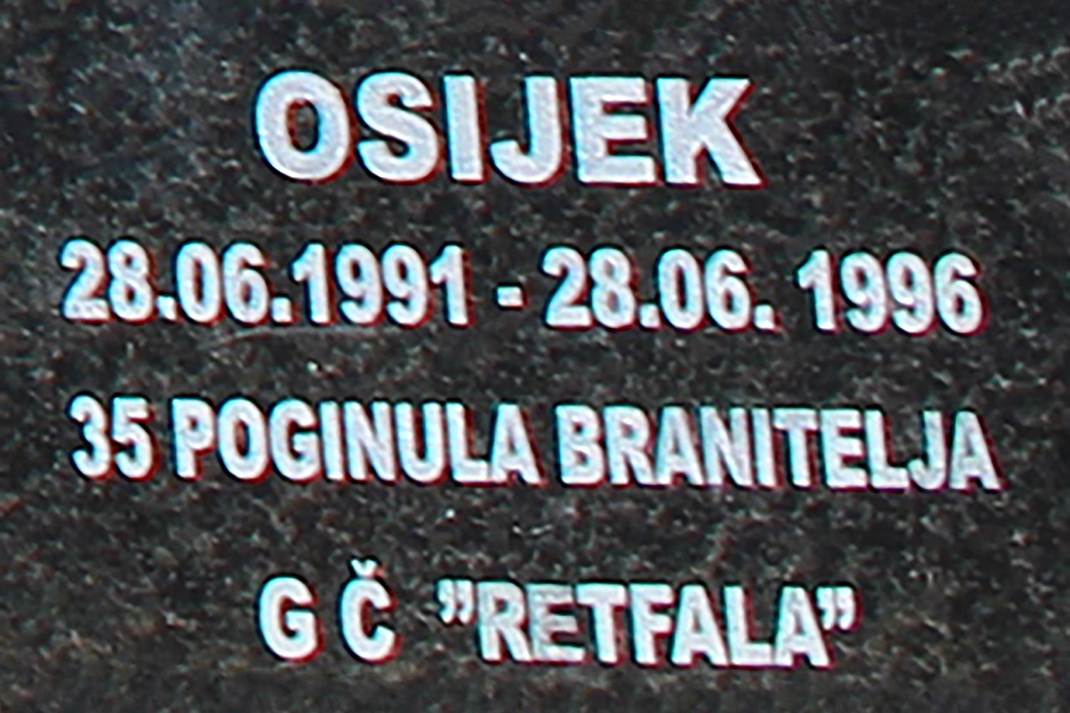 osijek 28 06 1991 28 06 1996 35 poginuli branitelji gc retfala