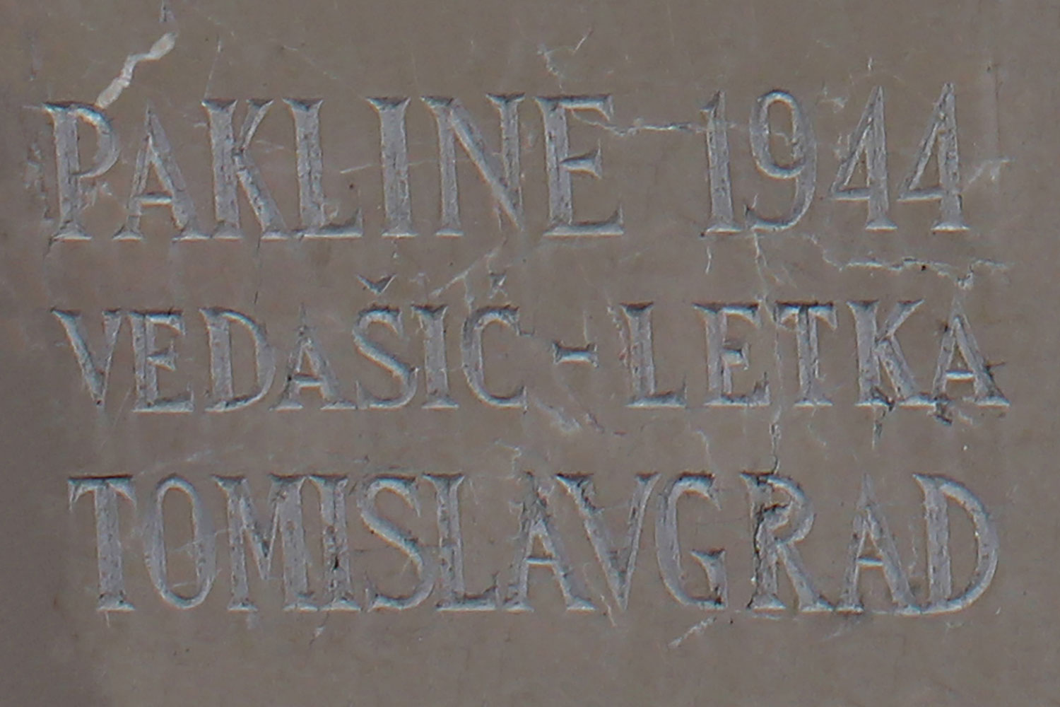 pakline 1944 vedasic letka tomislavgrad bih