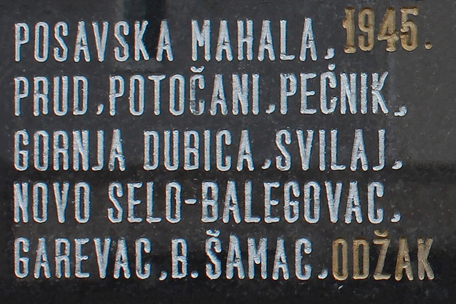 posavska mahala 1945 prud potocani pecnik gornja dubica svilaj novo selo balegovac garevac b samac odzak bih