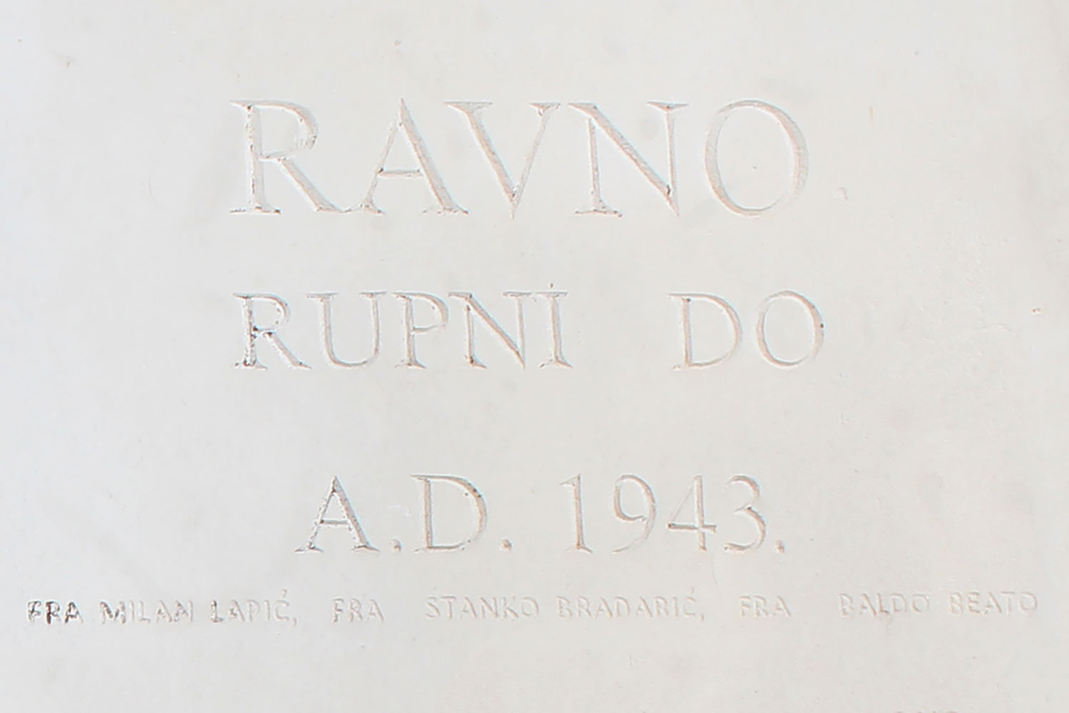 ravno rupni do a d 1943 fra milan lapic fra stanko fra bih