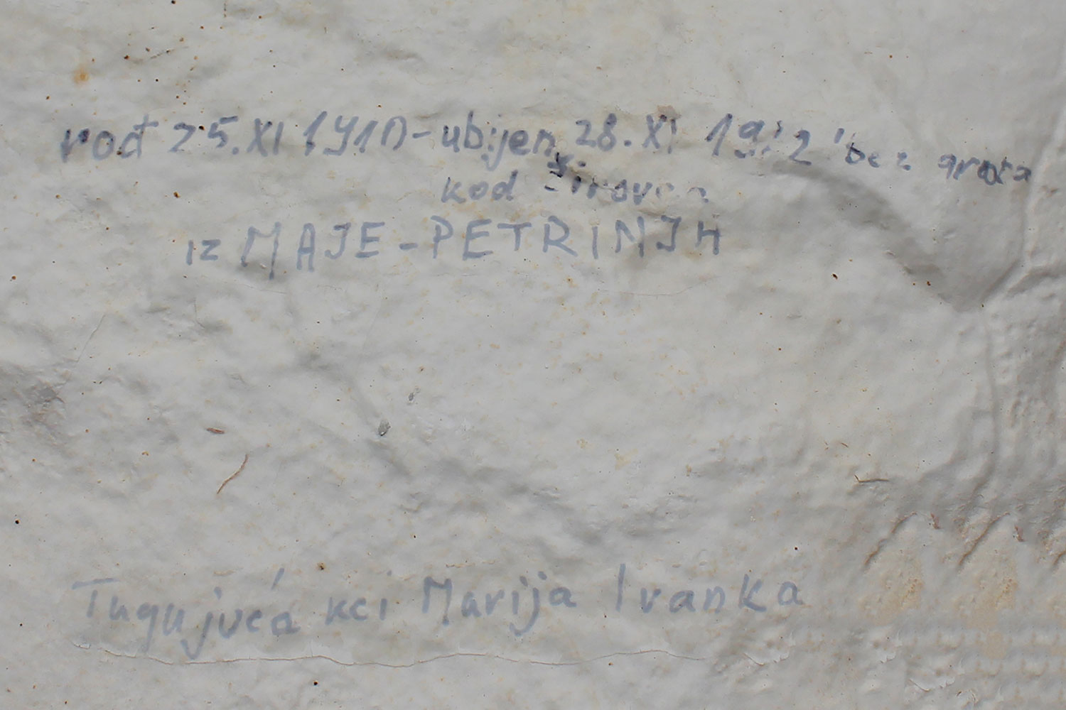 rod 25 11 1910 ubijen 28 11 1992 bez grad kod zirovca iz maje petrinja tugujuca kci marija ivanka