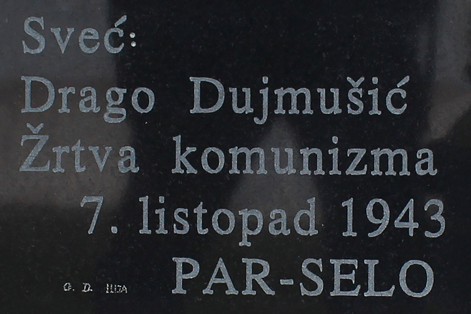 svec drago dujmosic zrtva komunizma 7 listopada 1943 par selo bih