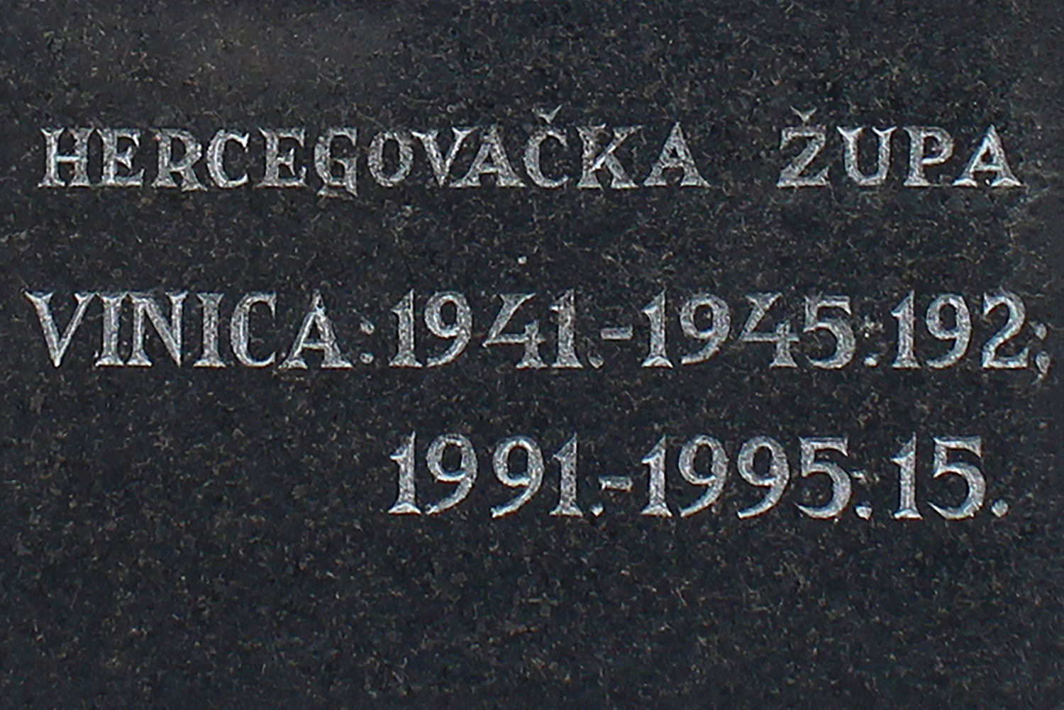 hercegovacka zupa vinica 1941 1945 192 1991 1995 15