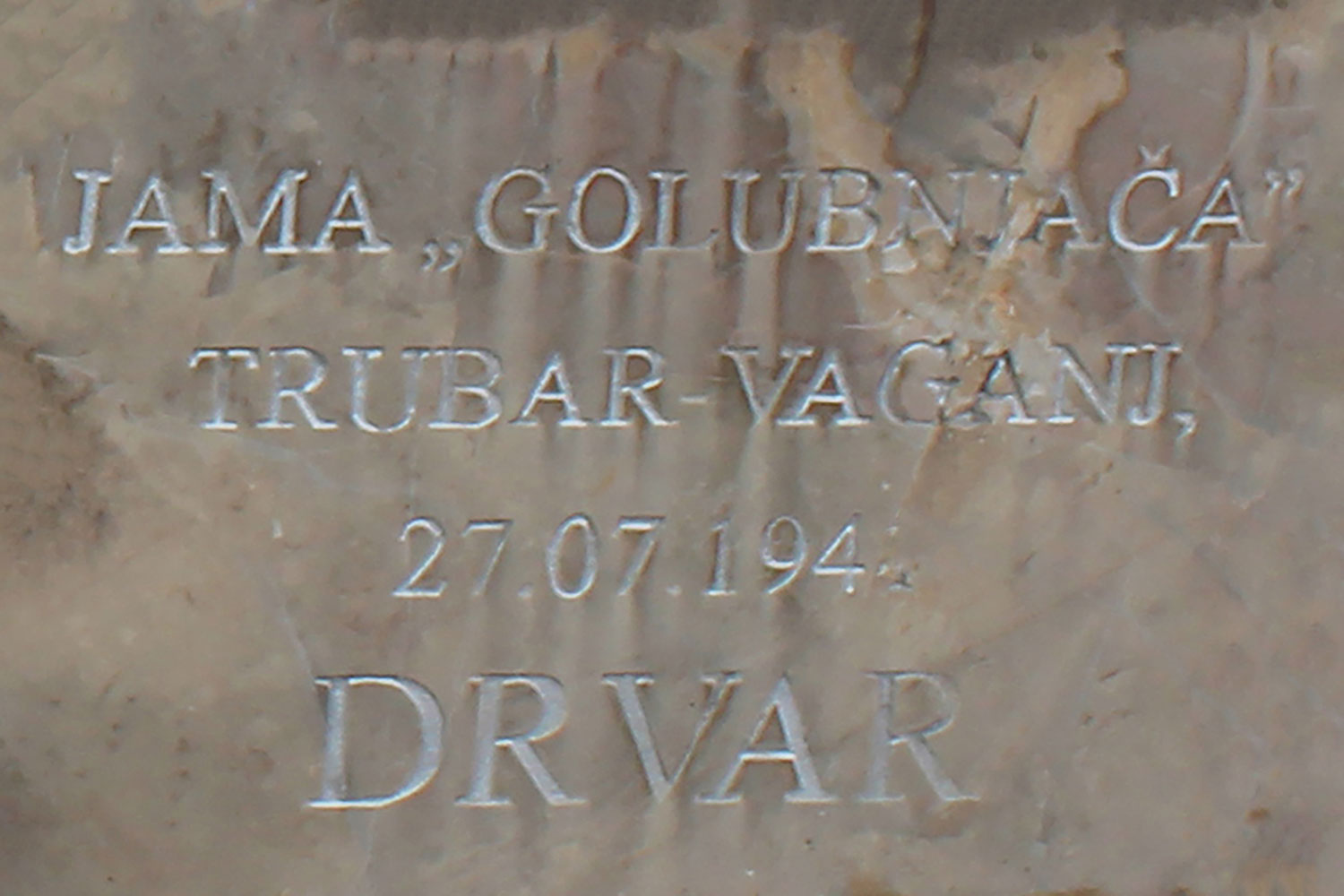 jama golubnjaca trubar vaganj 27 07 1941 drvar bih