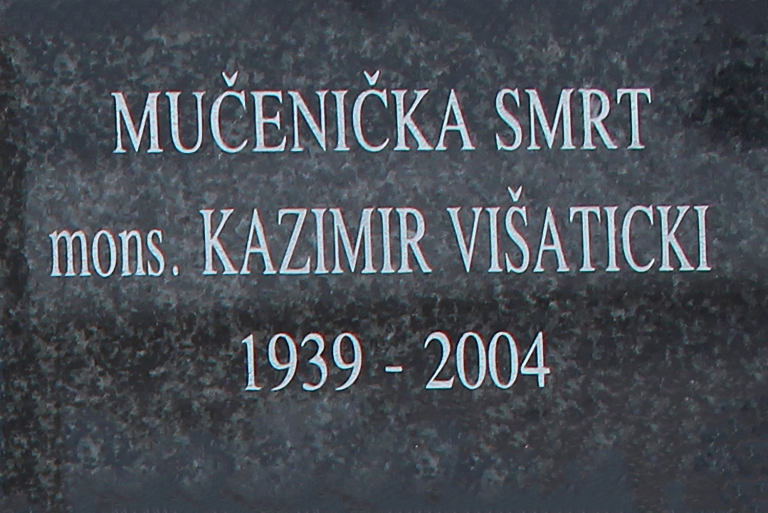 mucenicka smrt mons kazimir visaticki 1939 2004 bih