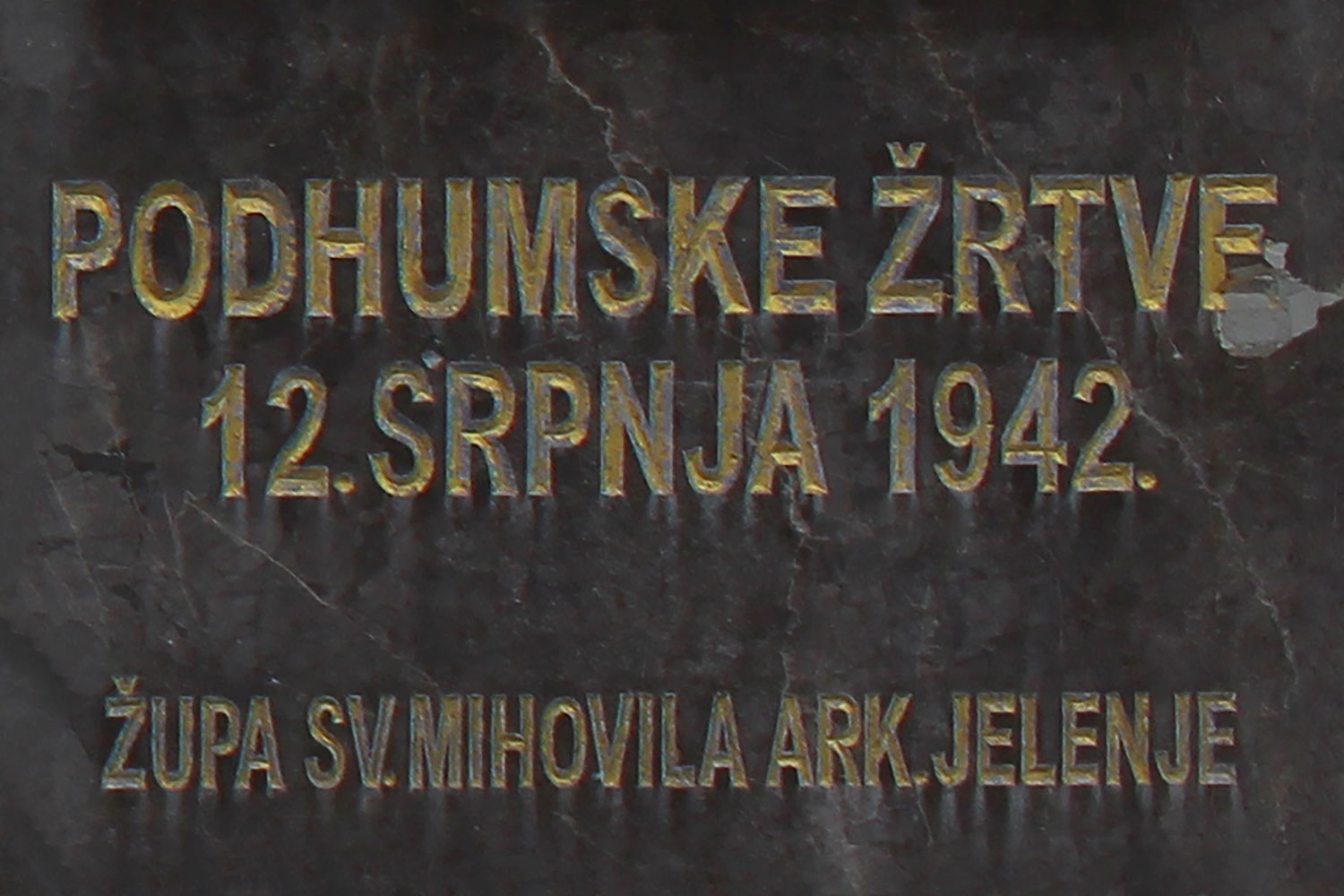 podhumske zrtve 12 srpnja 1942 zupa sv mihovil ark jelenje