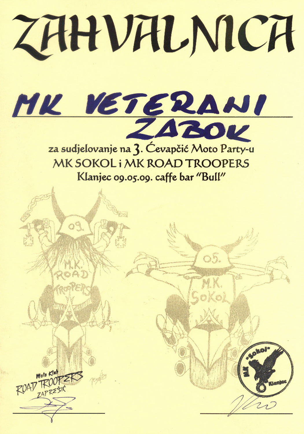 2009 05 09 mk road troopers klanjec mkv zabok